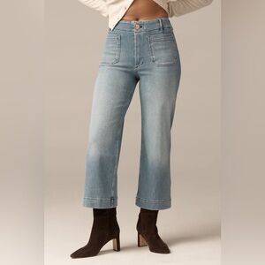 Maeve The Curvy Colette Crop Wide-Leg Jeans size 32p